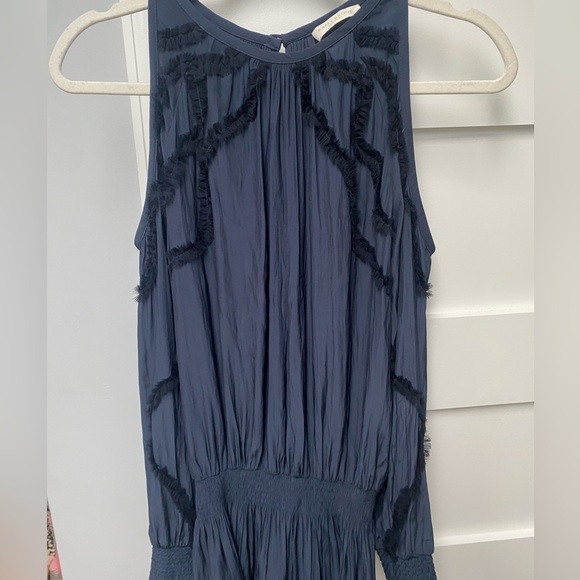 Ramy Brook Taima Cold-Shoulder Blouson Dress w/ Ruffled Trim - Picture 4 of 9